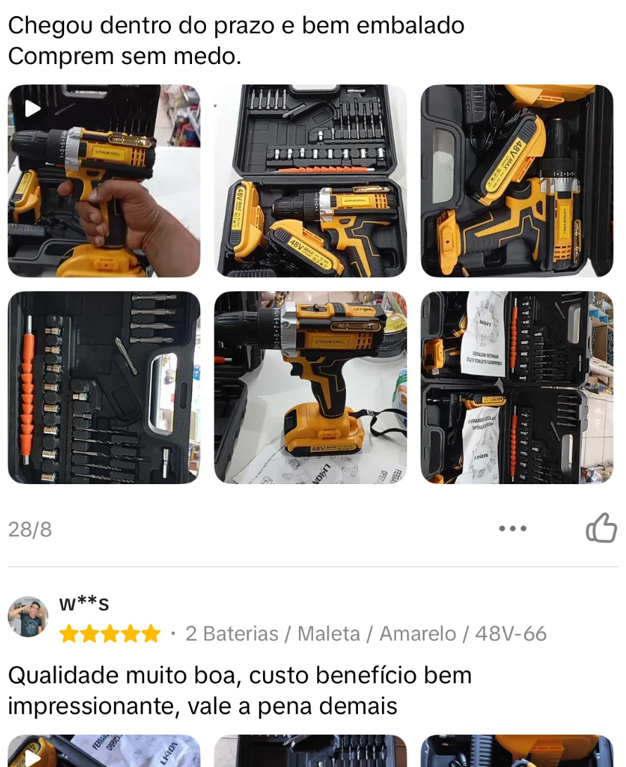 Avaliação de comprador